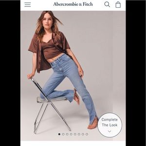 Abercrombie Ultra High Rise 90s Straight Jean size 2 long NEW no tags